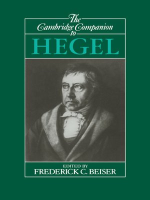 cover image of The Cambridge Companion to Hegel